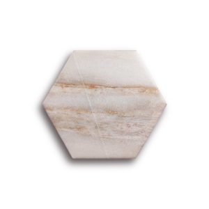 Carrelage héxagone marbrée MINERAL CREMA 14x16 cm