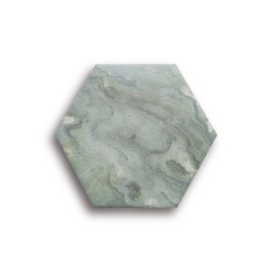 Carrelage héxagone marbrée MINERAL JADE 14x16 cm