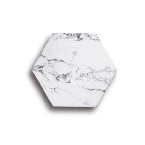 Carrelage héxagone marbrée MARMOL CARRARA 14x16 cm
