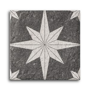 Carrelage cérame étoilé COMPASS LAVA 20x20 cm