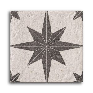 Carrelage cérame étoilé COMPASS WHITE 20x20 cm