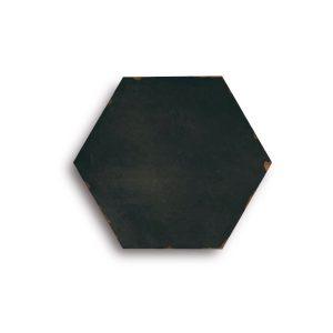 Carrelage imitant carreaux ciments héxagone SORRENTINE NERO 14x16 cm