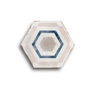 Carrelage imitant carreaux ciments héxagone CAPRI THARROS 14x16 cm