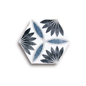 Carrelage imitant carreaux ciments héxagone CAPRI NORA 14x16 cm