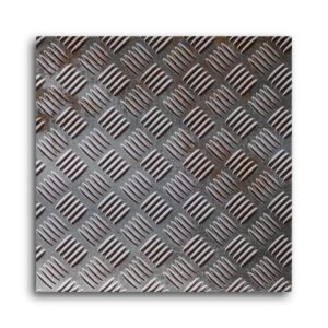 Carrelage imitant le metal 20X20 Decor Lisse Facon Ad Gris 11mm