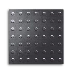 Carrelage imitant le metal 20X20 Decor Lisse Facon Ad Noir 11mm