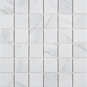Mosaïque de céramique 5x5 cm EP 6MM AD GRES CERAME BLANC CARRARE 30.3x30.3x0.6 cm