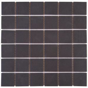 Mosaïque de céramique 4.8x4.8 cm EP 6MM AD TRAME 30.3x30.3 cm NOIR