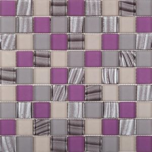 Mosaïque de Verre mix Rose 3,1X3,1 cm