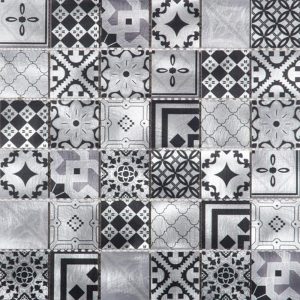 Mosaïque d'aluminium brosse 4.8X4.8 cm Decor Patchwork Contemporain