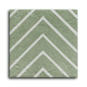 Carrelage Imitation terre cuite SEASON décor GREEN ONE 20X20 cm