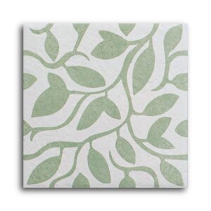 Carrelage Imitation terre cuite SEASON décor GREEN FIVE 20X20 cm