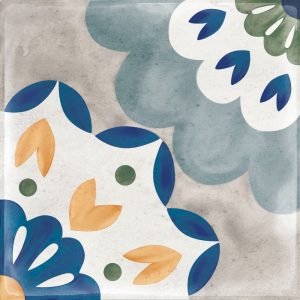 Carrelage inspiration carreau ciment ALMA 15x15 cm