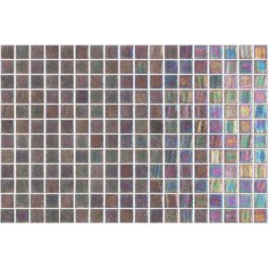Mosaïque piscine 2,5x2,5 cm avec point silicone Genuine Pearl SQ PEARL 400 DOT 31,1x46,7 cm