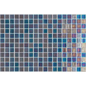 Mosaïque piscine 2,5x2,5 cm avec point silicone Genuine Pearl SQ PEARL 100 DOT 31,1x46,7 cm