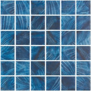 Mosaïque piscine 5x5 cm avec point silicone Fifty Identity SQ FIFTY SHARK 31,1x31,1 cm