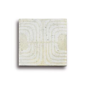 Carrelage Imitation pierre SENDA 15X15 cm DECOR AZTEC WHITE