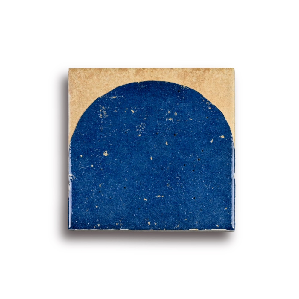 Carrelage Imitation terre cuite ATLAS 15X15 cm DECOR BLUE