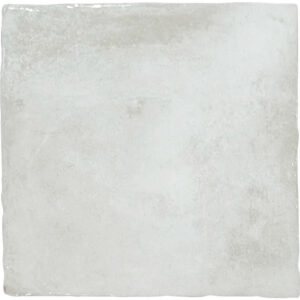 Carrelage effet terre cuite BRUME COTON BRILLANT 13x13 cm