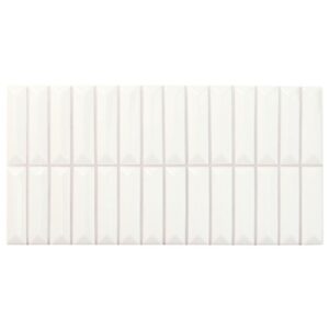 Carrelage Uni PEAK BARS WHITE GLOSS 12.5X25 cm