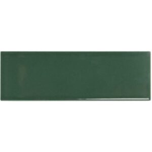 Carrelage Uni TANDEM GREEN GLOSS 5X15 cm