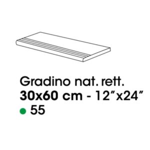 Carrelage Nez De Marche Imitant ARDOISE TITAN ALUMINIUM 30X60 cm